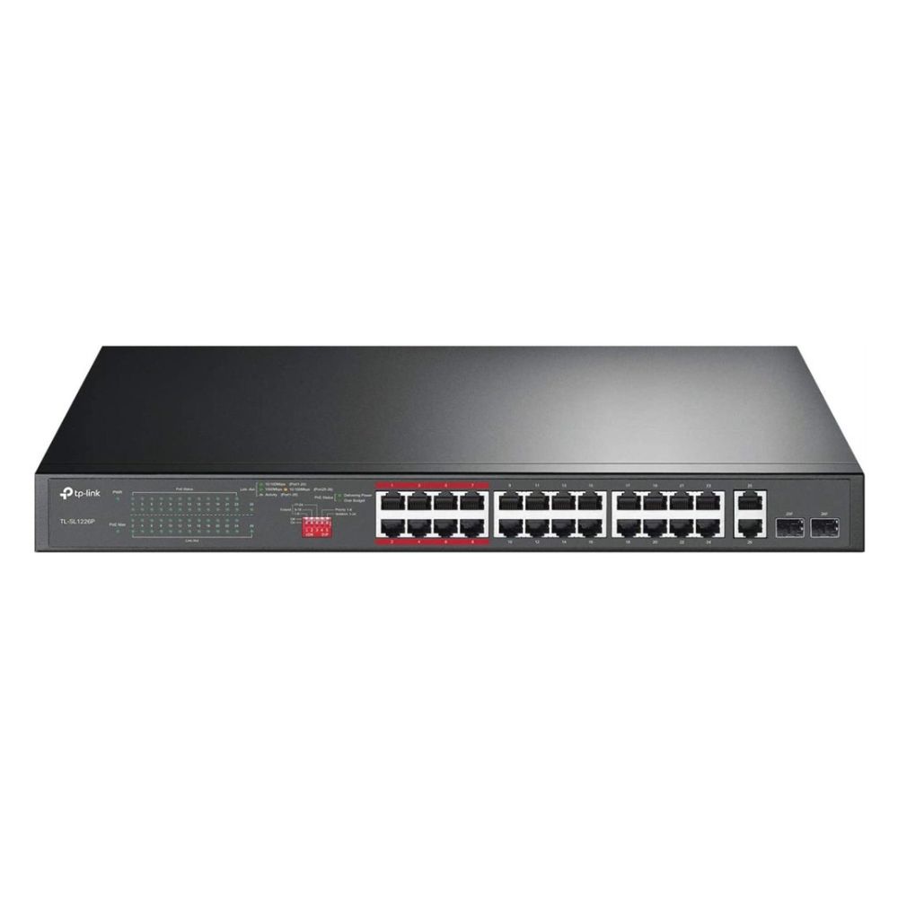24 port fast ethernet poe switch