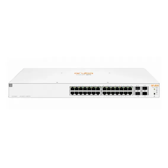 Aruba 48-Port Smart Managed Gigabit PoE Switch with 4 × 10G SFP+ Uplink Ports