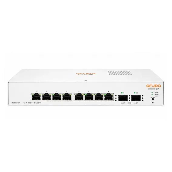 Aruba 8-Port Smart Managed Gigabit Switch with 2 × SFP Uplink Ports