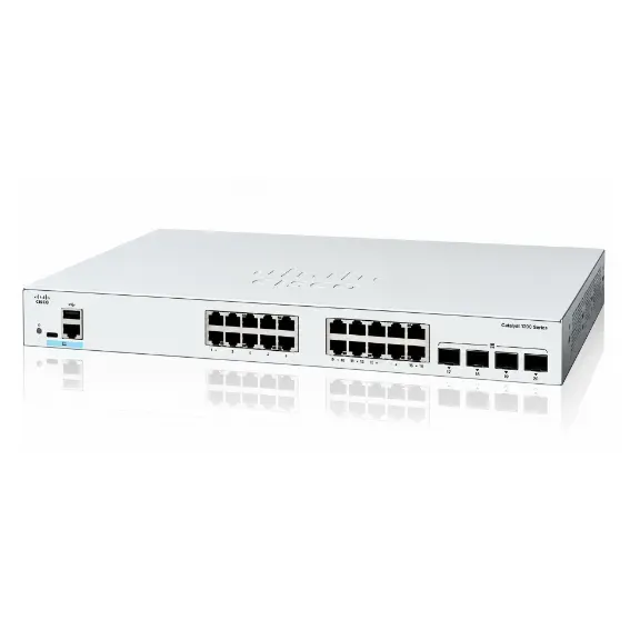 Cisco Catalyst 1200 24-Port Gigabit Smart Managed Switch with 4 × 10G Uplinks