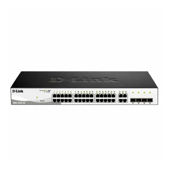 D-Link 24-Port Gigabit Smart Managed Switch with 4 × SFP Uplink Ports