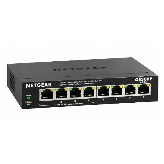 NETGEAR 8-Port Gigabit Ethernet Unmanaged PoE+ Switch