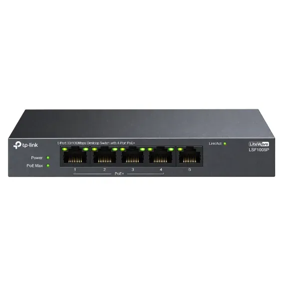 TP-Link 6-Port Fast Ethernet PoE Switch