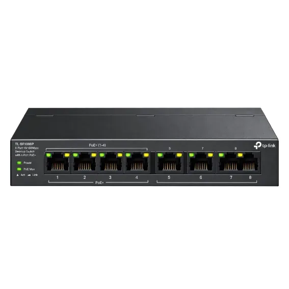 TP-Link 9-Port Fast Ethernet PoE Switch