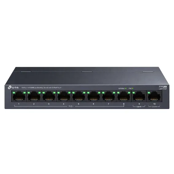 TP-Link 10-Port Fast Ethernet PoE Switch
