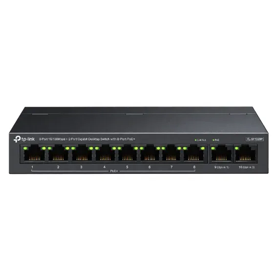 TP-Link 10-Port Fast Ethernet PoE Switch