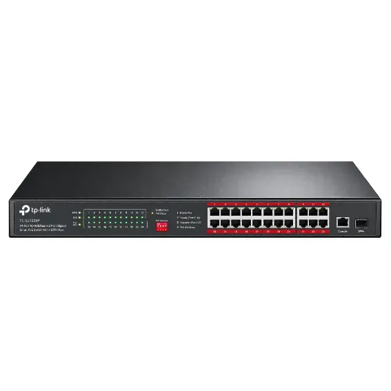 TP-Link 18-Port Fast Ethernet PoE Switch