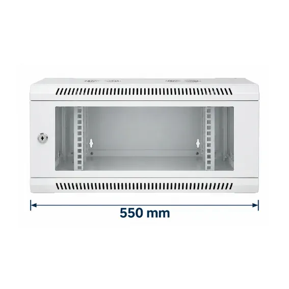 NetRack 4U Wall Mount Single Section Network Rack (550 × 550 × 258 mm)