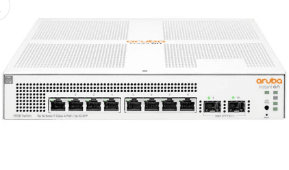Aruba 8-Port Smart Managed Gigabit PoE Switch with 2 × SFP Uplink Ports