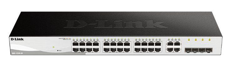 D-Link 24-Port Gigabit Smart Managed Switch with 4 × SFP Uplink Ports