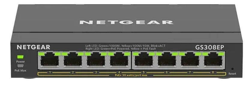 NETGEAR 8-Port Gigabit Easy Smart Managed PoE+ Switch