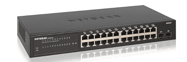 NETGEAR 24-Port Gigabit Easy Smart Managed Switch with 2 × SFP Uplink Ports