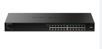 NETGEAR 24-Port Gigabit Easy Smart Managed PoE+ Switch with 2 × SFP Uplink Ports