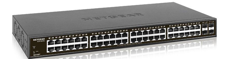 NETGEAR 48-Port Gigabit Easy Smart Managed Switch with 4 × SFP Uplink Ports