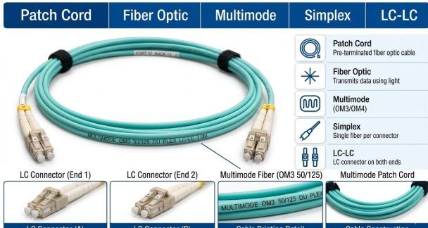 xmedia molex lc lc duplex multimode fiber patch cord