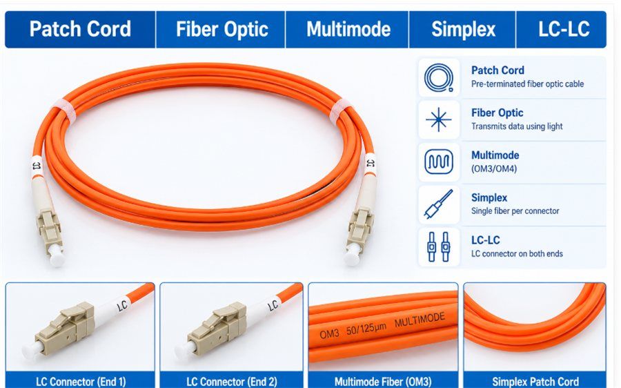 xmedia molex lc lc simplex multimode fiber patch cord
