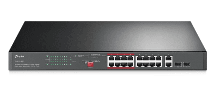 TP-Link 18-Port Fast Ethernet PoE Switch
