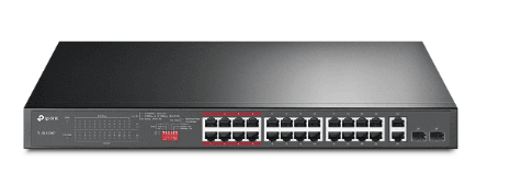 TP-Link 26-Port Fast Ethernet PoE Switch