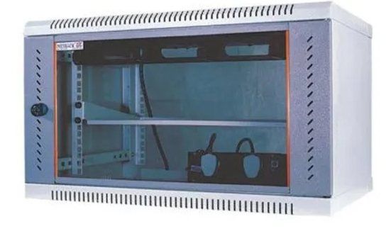 NetRack 4U Wall Mount Single Section Network Rack (550 × 400 × 258 mm)